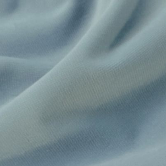 Robuster Baumwoll-Samt in Hellem Jeansblau