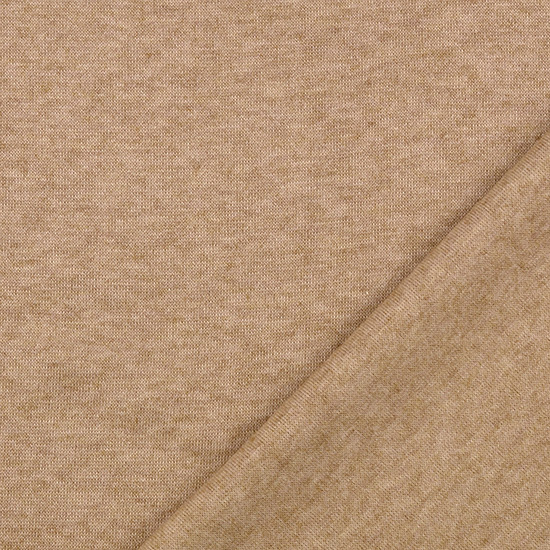 Weicher Strickstoff in Karamell/Melange. Ideal für kuschelige Pullover, Cardigans, Strickkleider, Muetzen oder auch Decken.