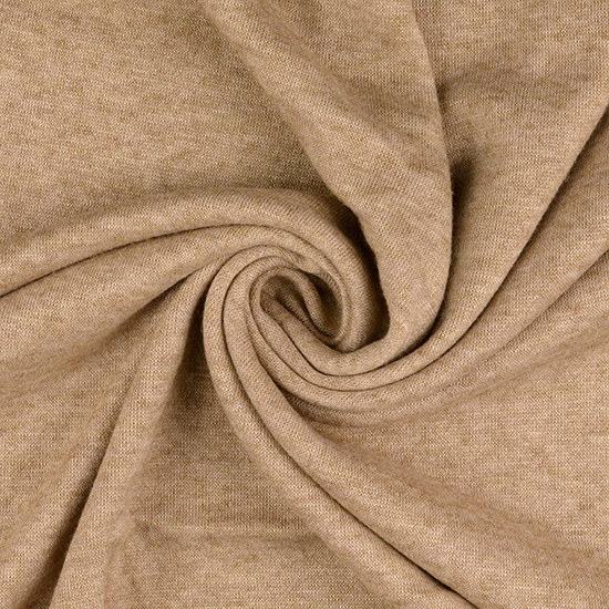 Weicher Strickstoff in Karamell/Melange. Ideal für kuschelige Pullover, Cardigans, Strickkleider, Muetzen oder auch Decken.