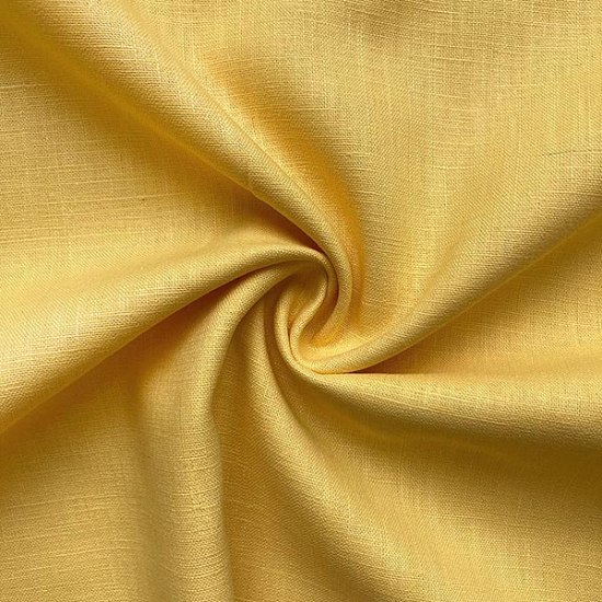 Leichter Leinenstoff in Gelb.