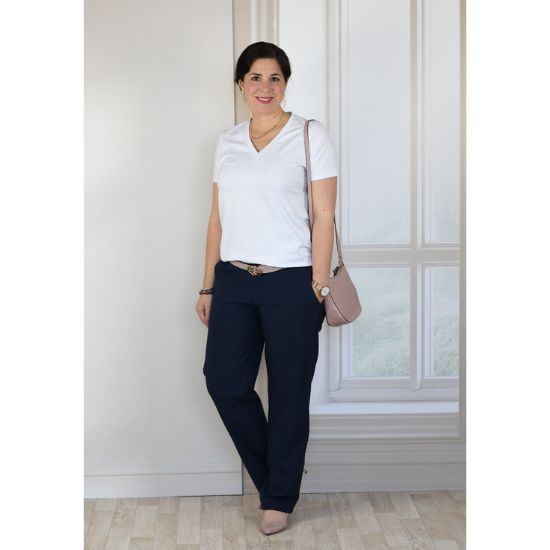 Schnittmuster von lillesol & pelle für eine TaperedHose in den  Groessen 34-50