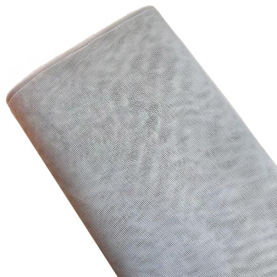 tuellstoff uni in grau