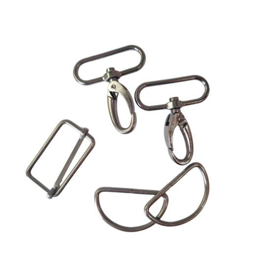 Komplettset für Taschen in Altsilber