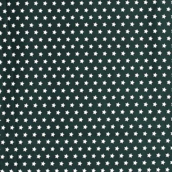 Baumwollstoff in Tanne mit verschiedenen Mustern.