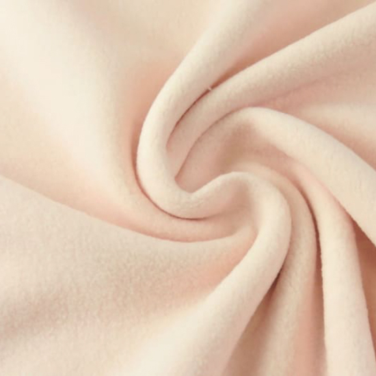 baumwollfleece uni hellrosa