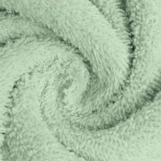 Baumwollfrottee uni in hellen mint