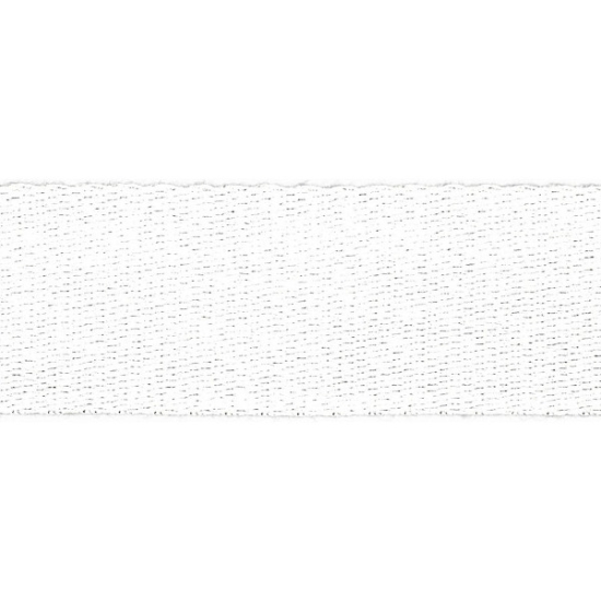 Weiches Gurtband aus Baumwollmix in weiss unifarben