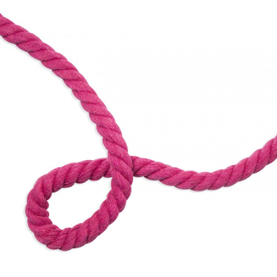 gedrehte kordel aus baumwollgemisch mit einem durchmesser  von 10mm in fuchsia