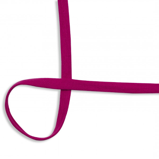 platte baumwollkodel in fuchsia mit einer breite von 15mm