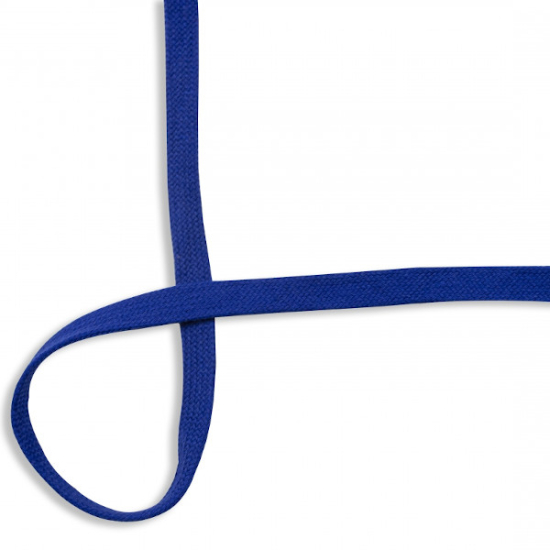 platte baumwollkodel in royalblau mit einer breite von 15mm