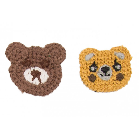 Baumwollpatches mit niedlichen Bärenmotiven