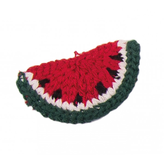 Baumwollpatch mit Wassermelonenscheibenmotiv