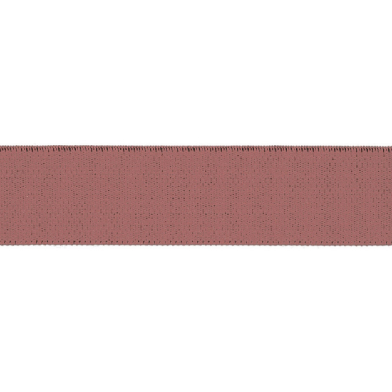 elastisches Gummiband mit einer breite von 25mm-50mm in dunklen altrosa gemustert