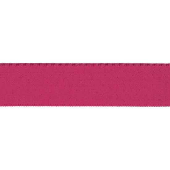 elastisches Gummiband mit einer breite von 25mm-50mm in fuchsia gemustert