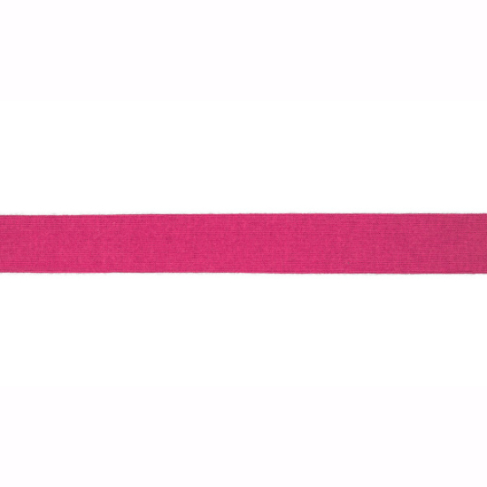 Elastisches Viskoseschrägband in fuchsia gemustert