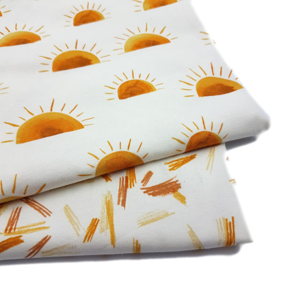 Family Fabrics - Baumwolljersey - Farbstriche