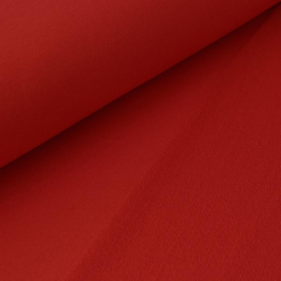french terry uni in rot