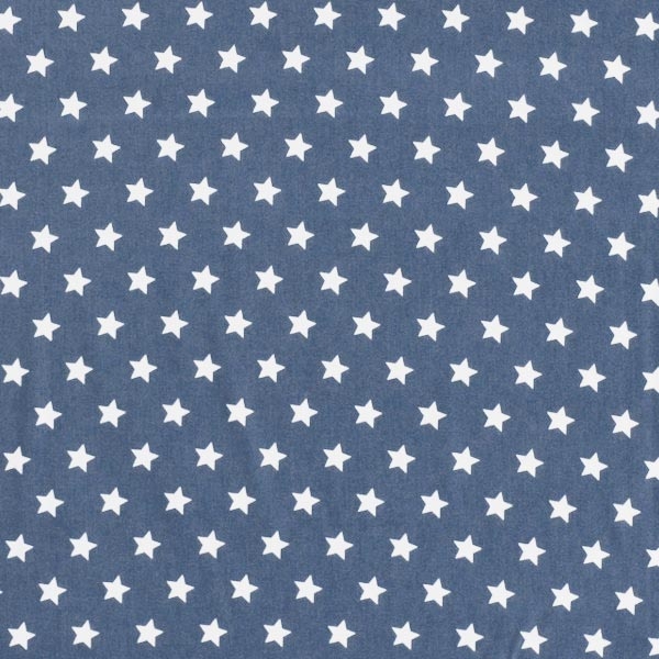 Baumwollstoff in jeans mit verschiedenen Mustern.