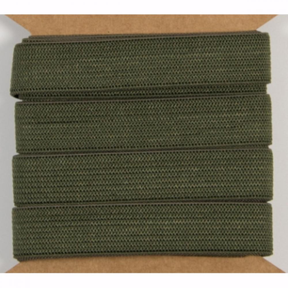 elastisches gummiband mit einer breite von 15mm in khaki