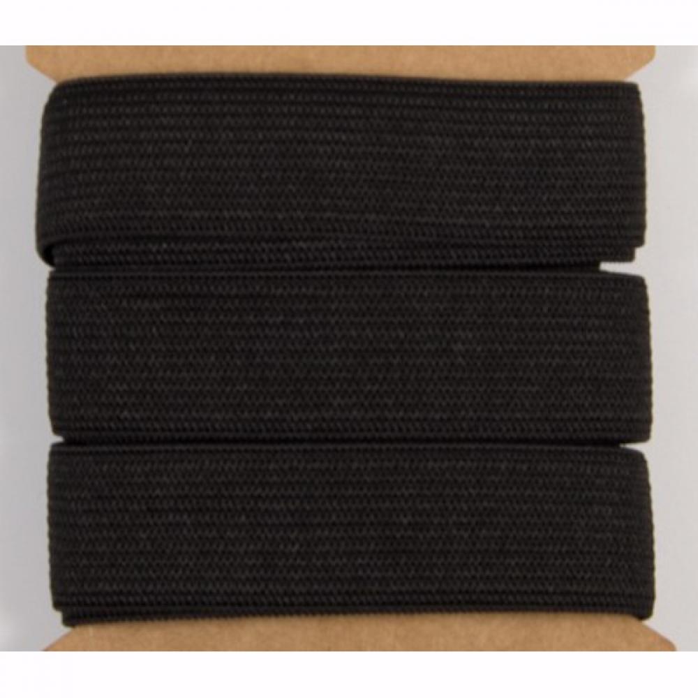 elastisches gummiband mit einer breite von 20mm in schwarz