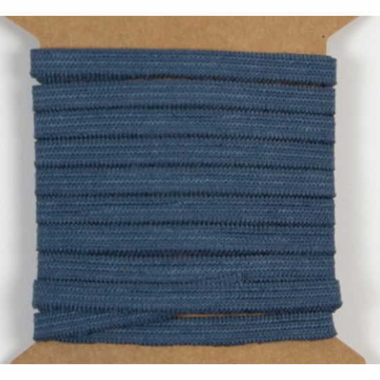 elastisches Gummiband mit einer 5mm in jeansblau gemustert