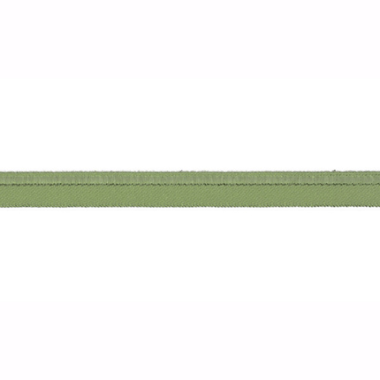 elastisches paspelband in jadegrün gemustert
