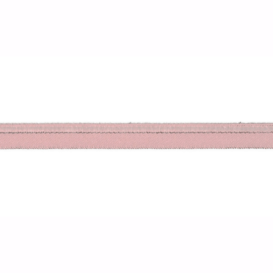elastisches paspelband in rosa gemustert