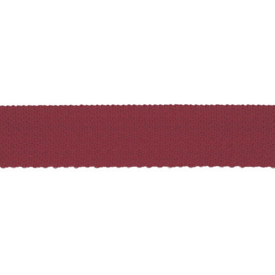 Gurtband mit einer Breite von 25mm oder 40mm in bordeauxrot unifarben