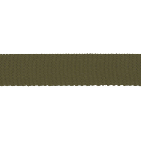 Gurtband mit einer Breite von 25mm oder 40mm in khaki unifarben
