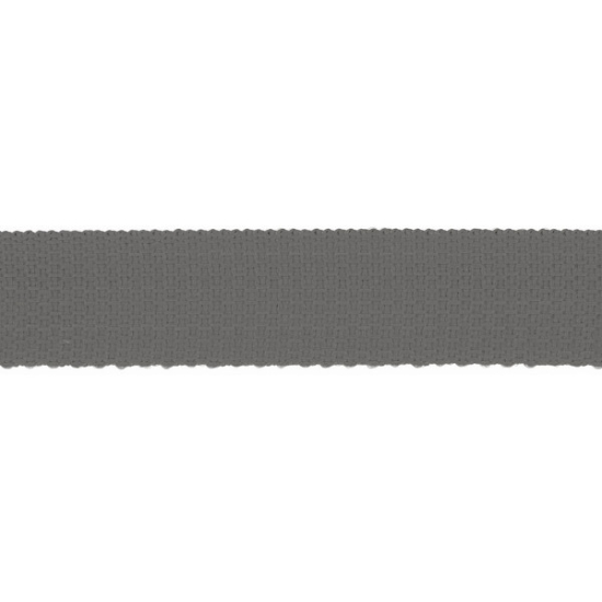 Gurtband mit einer Breite von 25mm oder 40mm in mttelgrau unifarben