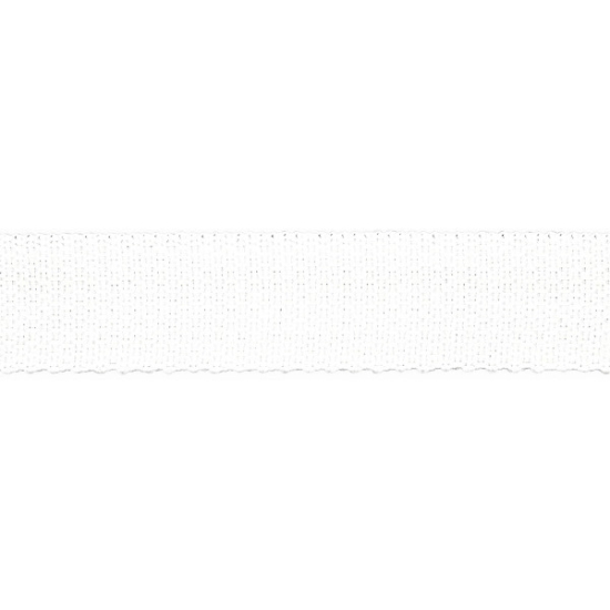 Gurtband mit einer Breite von 25mm oder 40mm in weiss unifarben