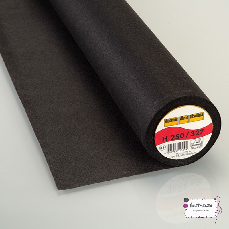 bügeleinlage h250 in schwarz