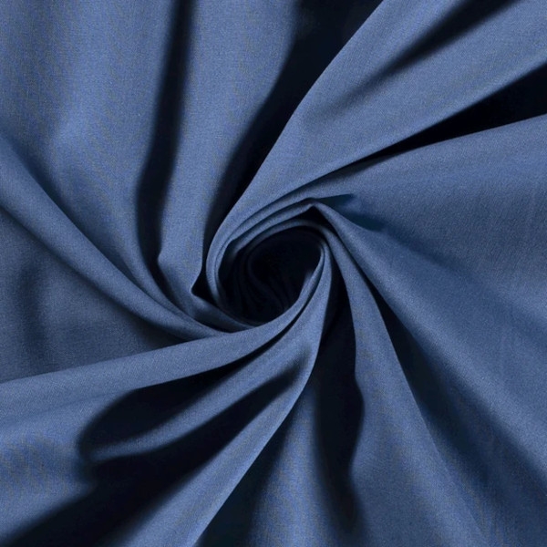 Baumwollstoff in jeans mit verschiedenen Mustern.