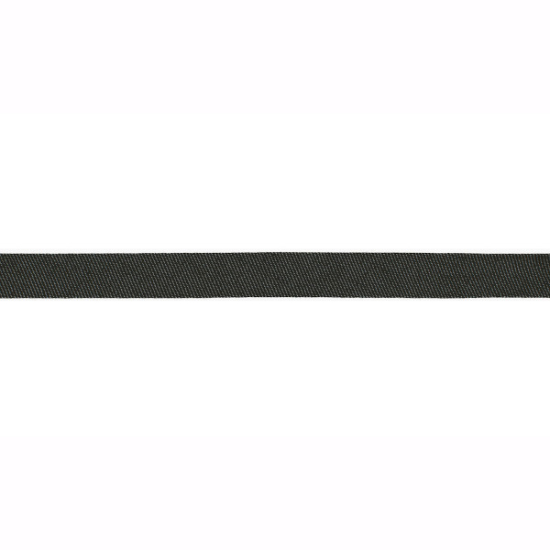Schrägband mit Jeansoptik in schwarz gemustert