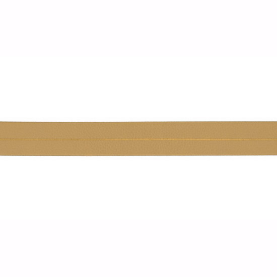 Kunstlederschrägband in gold gemustert