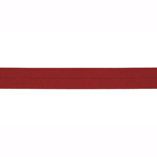 Kunstlederschrägband in rot gemustert
