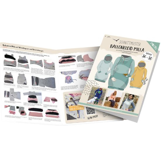 Lybstes Kleine Milla Ballonkleid mit Kapuze Gr. 62 bis 116