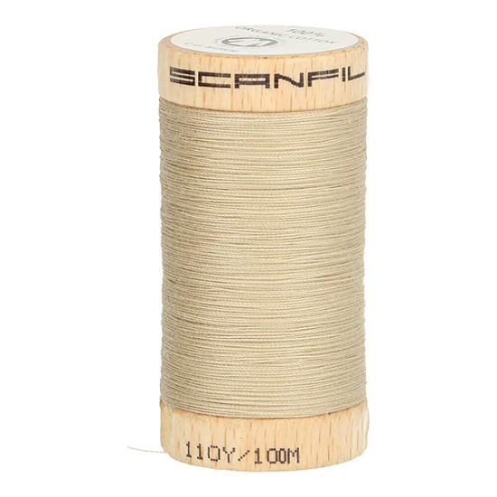 100% Bio Nähgarn in beige