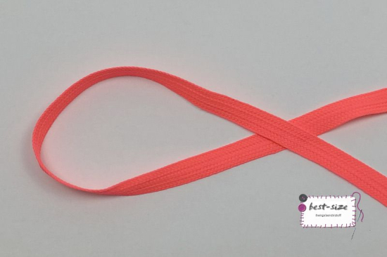 platte neon kordel mit 12mm durchmesser in pink