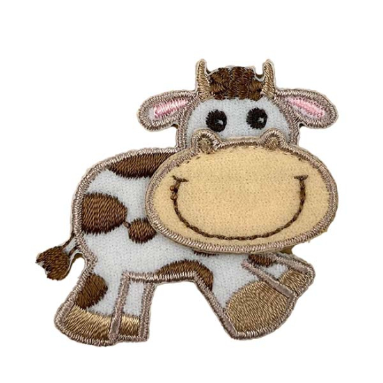 Patches mit einem  Kuhmotiv