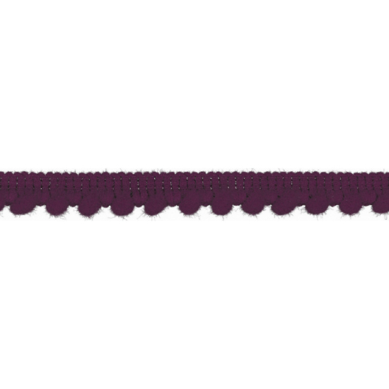 pompom band mit einem abstand von 4mm in lila