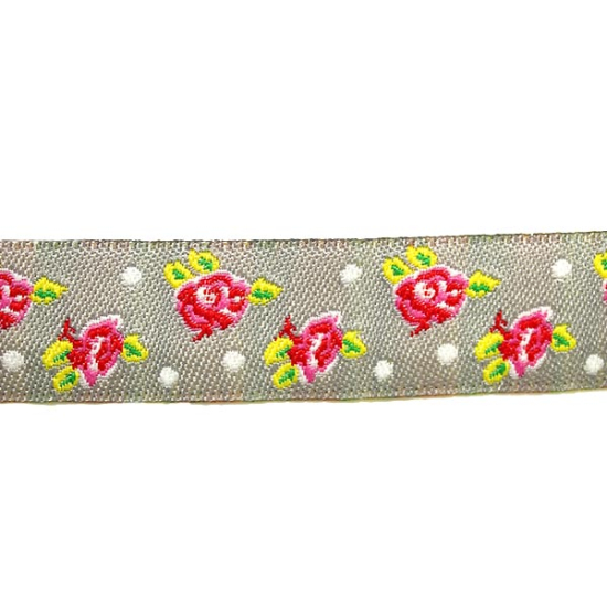 webband mit pinken Rosen