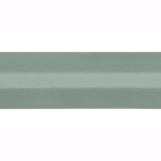 Satinschrägband in jade gemustert