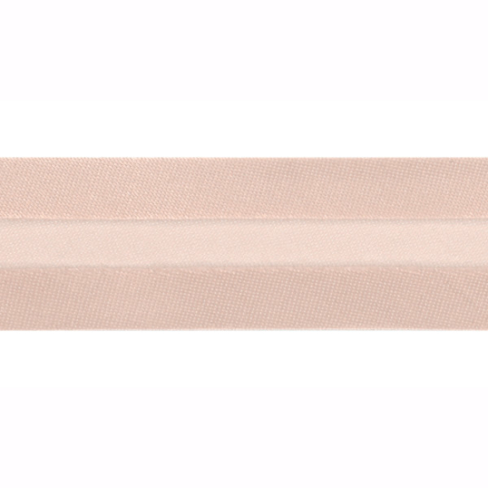Satinschrägband in rosa gemustert
