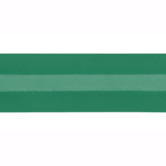 Satinschrägband in tannengrün gemustert
