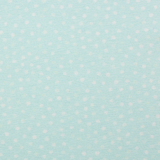 Baumwolljersey von Swafing in mint gemustert mit weissen Punkten