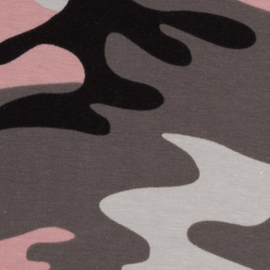 Baumwolljersey von Swafing in altrosa mit Camouflageoptik