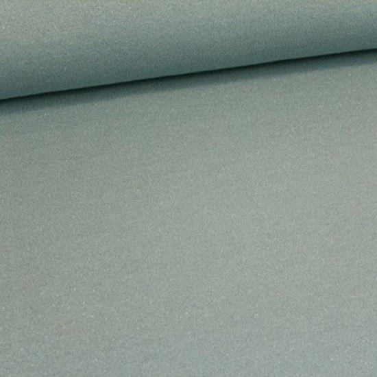 sweartshirtstoff in hellen iceblau mit glitzernden muster glatt liegend