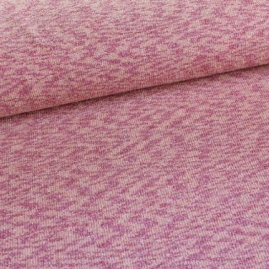 viskosestrick mit zackenmuster in pink glatt liegend