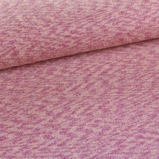 viskosestrick mit zackenmuster in pink glatt liegend